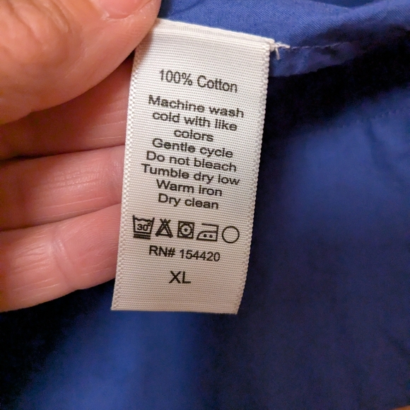 Clare V Khaki Genevieve Skirt Cotton Twill Colorblock Khaki Tan Blue Size XL - Picture 7 of 8